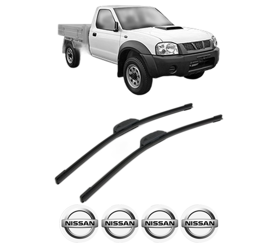 Set stergatoare auto NISSAN NAVARA Platform/Chassis (D22) din 2002, pentru parbriz auto, 2 bucati, Bosch Aerotwin Retrofit, din cauciuc siliconat rezistent, 4 Stickere Auto NISSAN