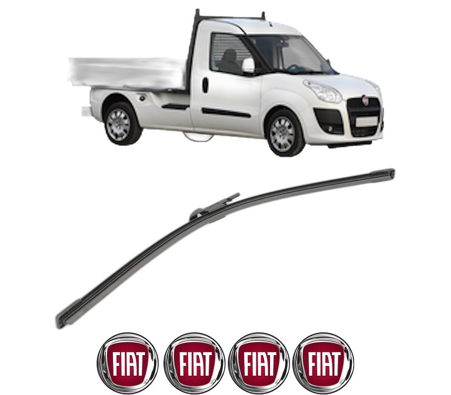 Stergator lamela spate FIAT DOBLO Platform/Chassis (263_) din 2010 - 2023, pentru luneta auto, Bosch Aerotwin, din cauciuc siliconat rezistent, 4 Stickere Auto FIAT