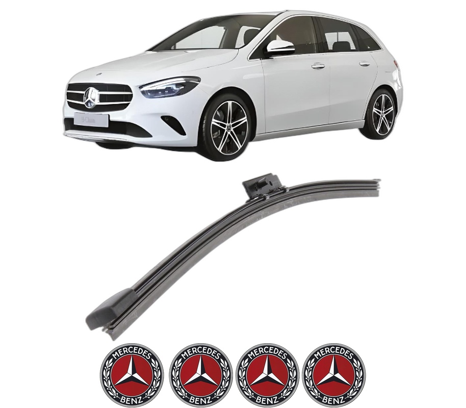 Stergator lamela spate MERCEDES-BENZ B-CLASS Sports Tourer (W247) din 2018 - 2021, pentru luneta auto, Bosch Aerotwin, din cauciuc siliconat rezistent, 4 Stickere Auto MERCEDES-BENZ