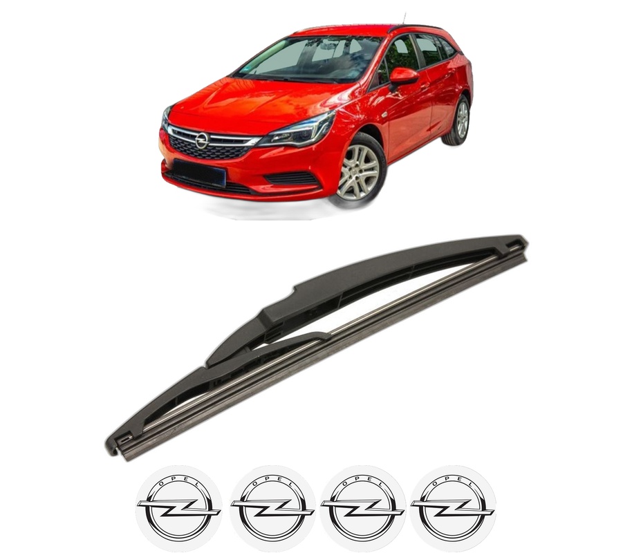 Stergator lamela spate OPEL ASTRA K (B16) din 2015 - 2022, pentru luneta auto, Bosch Twin, din cauciuc siliconat rezistent, 4 Stickere Auto OPEL