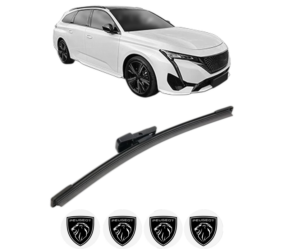 Stergator lamela spate PEUGEOT 308 SW III (FC_, FJ_, FR_, F4_, FN_) din 2021, pentru luneta auto, Bosch Aerotwin, din cauciuc siliconat rezistent, 4 Stickere Auto PEUGEOT