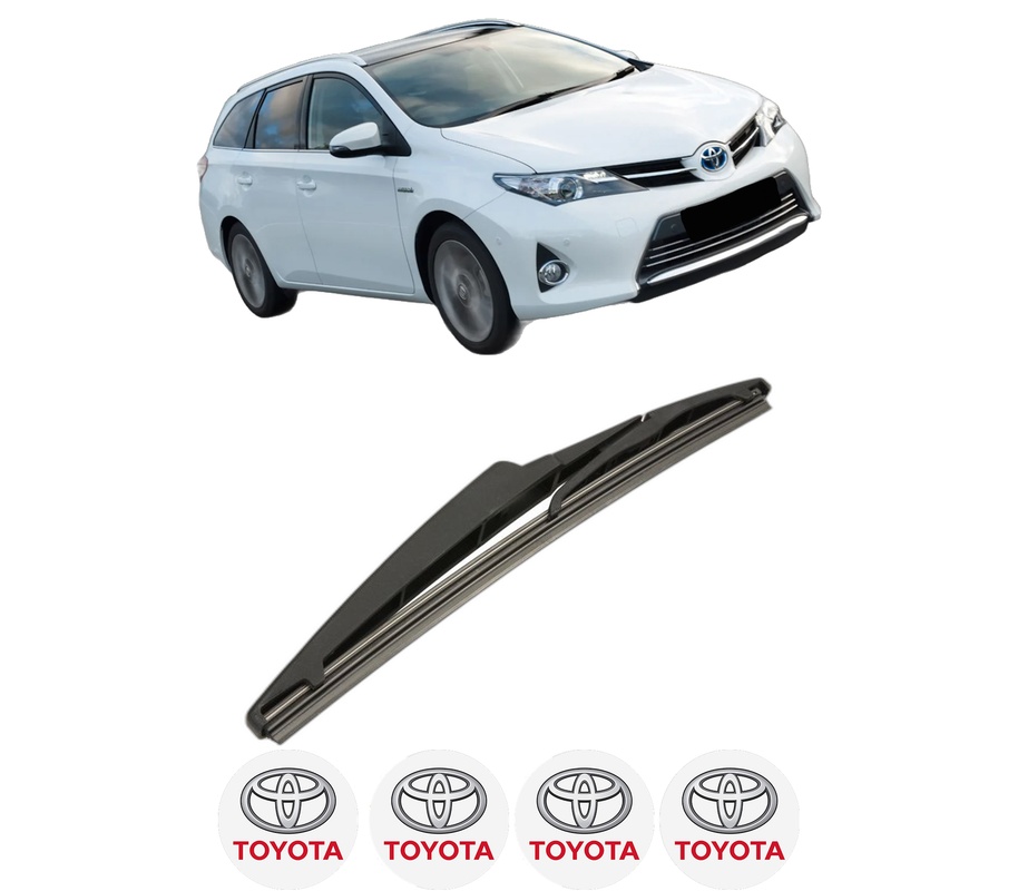 Stergator lamela spate TOYOTA AURIS Estate (_E18_) din 2013 - 2018, pentru luneta auto, Bosch Twin, din cauciuc siliconat rezistent, 4 Stickere Auto TOYOTA