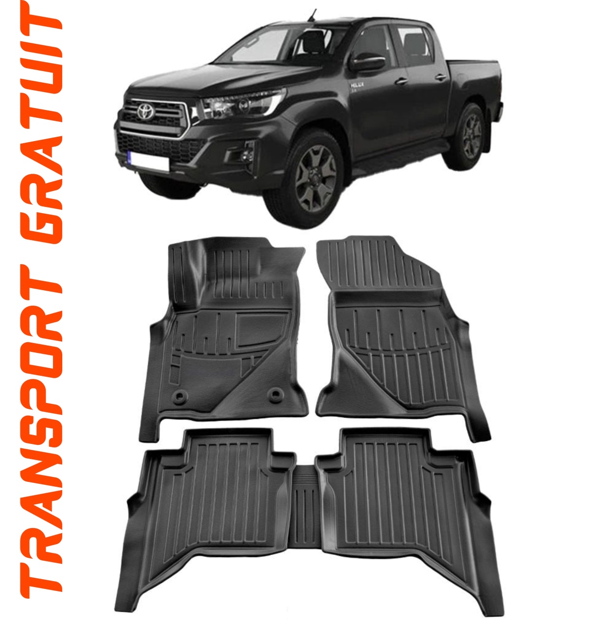 Set covorase auto pentru masina ta Toyota Hilux