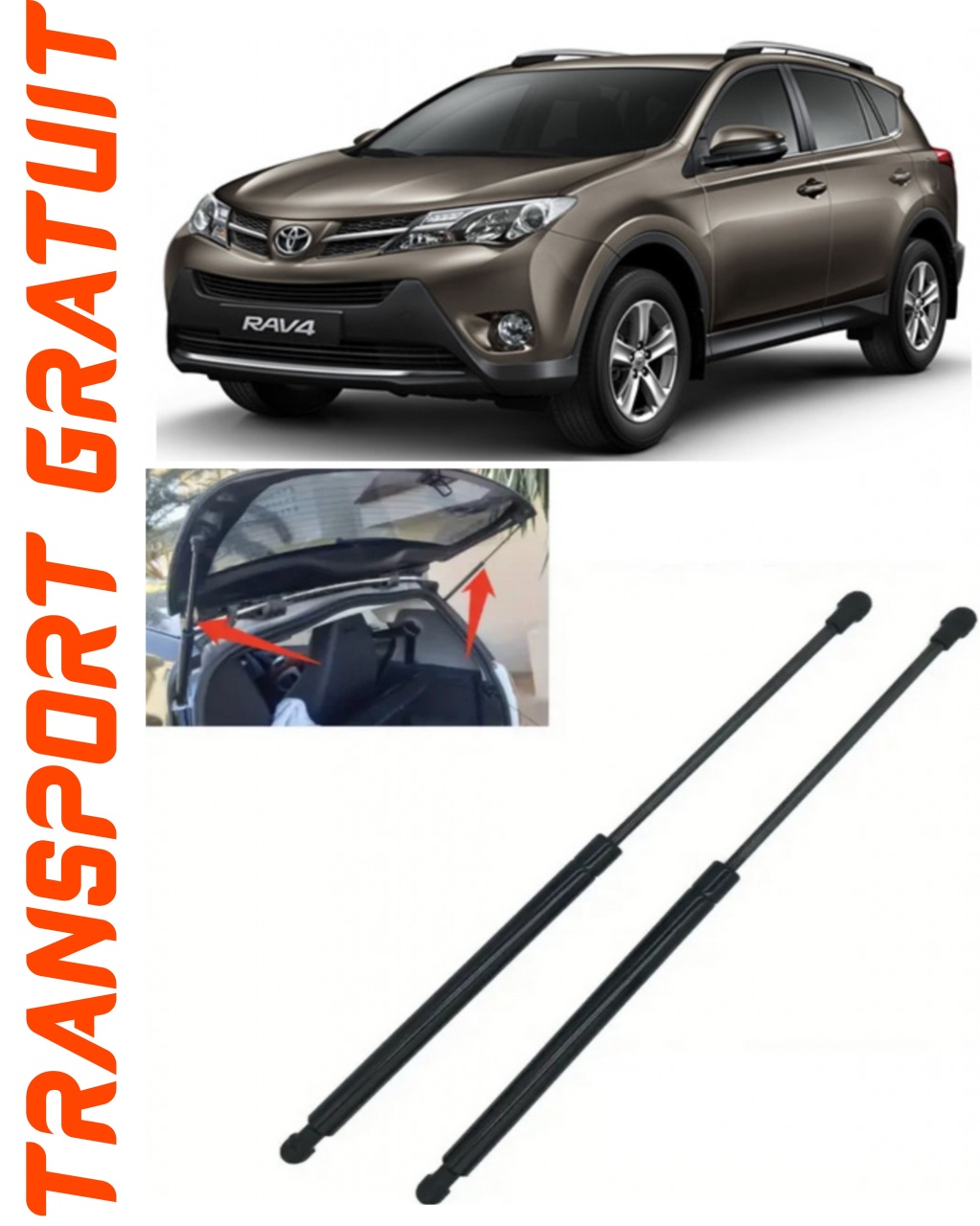 Set 2 amortizoare Haion portbagaj pentru masina Toyota Rav 4 IV