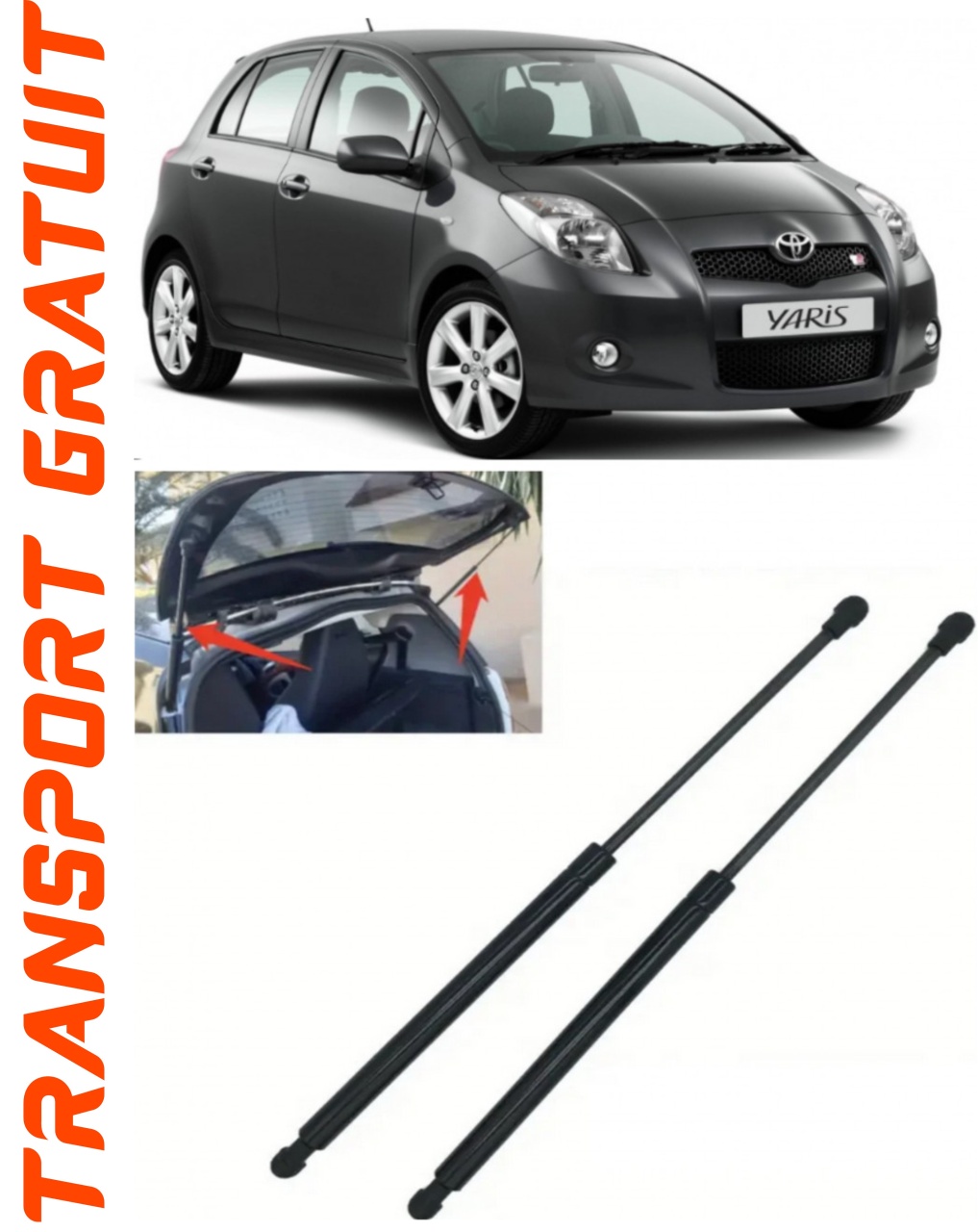 Set 2 amortizoare Haion portbagaj pentru masina Toyota Yaris