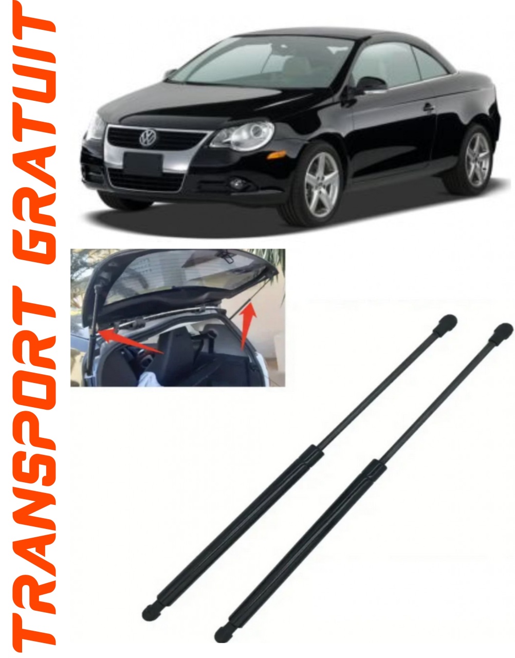 Set 2 amortizoare Haion portbagaj pentru masina VOLKSWAGEN Eos