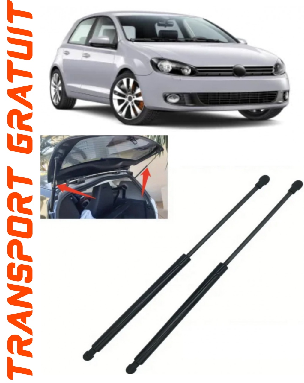 Set 2 amortizoare Haion portbagaj pentru masina VOLKSWAGEN Golf VI