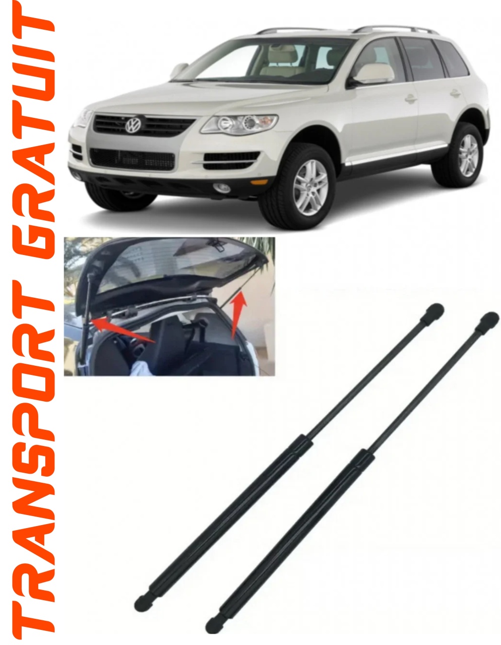 Set 2 amortizoare Haion portbagaj pentru masina VOLKSWAGEN Touareg