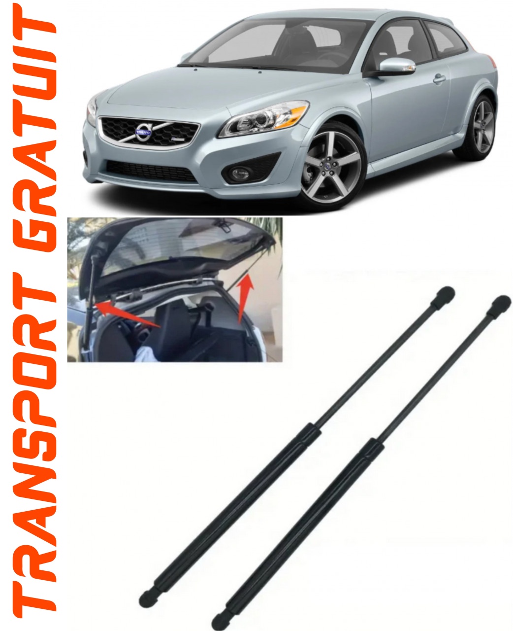 Set 2 amortizoare Haion portbagaj pentru masina Volvo C30