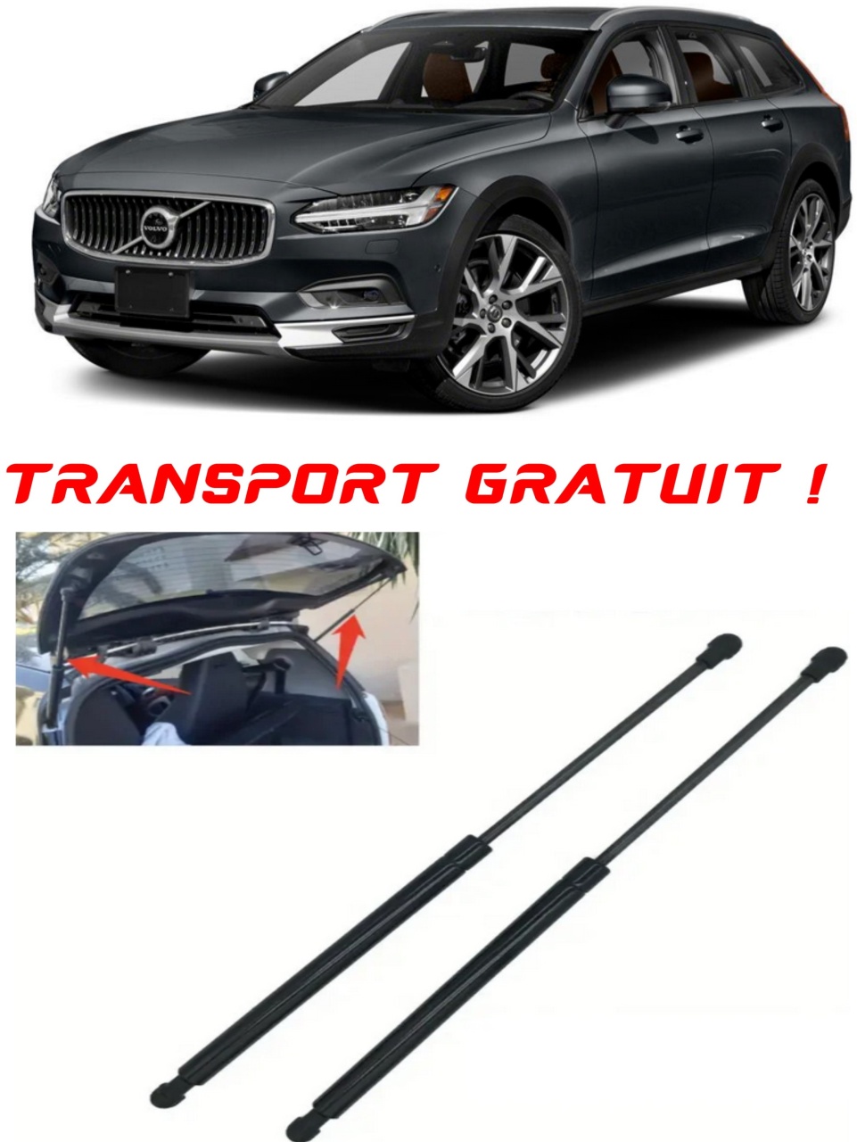 Set 2 amortizoare Haion portbagaj pentru masina Volvo V90 II Estate (235)