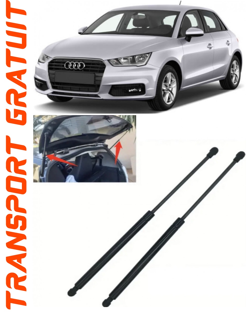 Set 2 amortizoare Haion portbagaj pentru masina AUDI A1