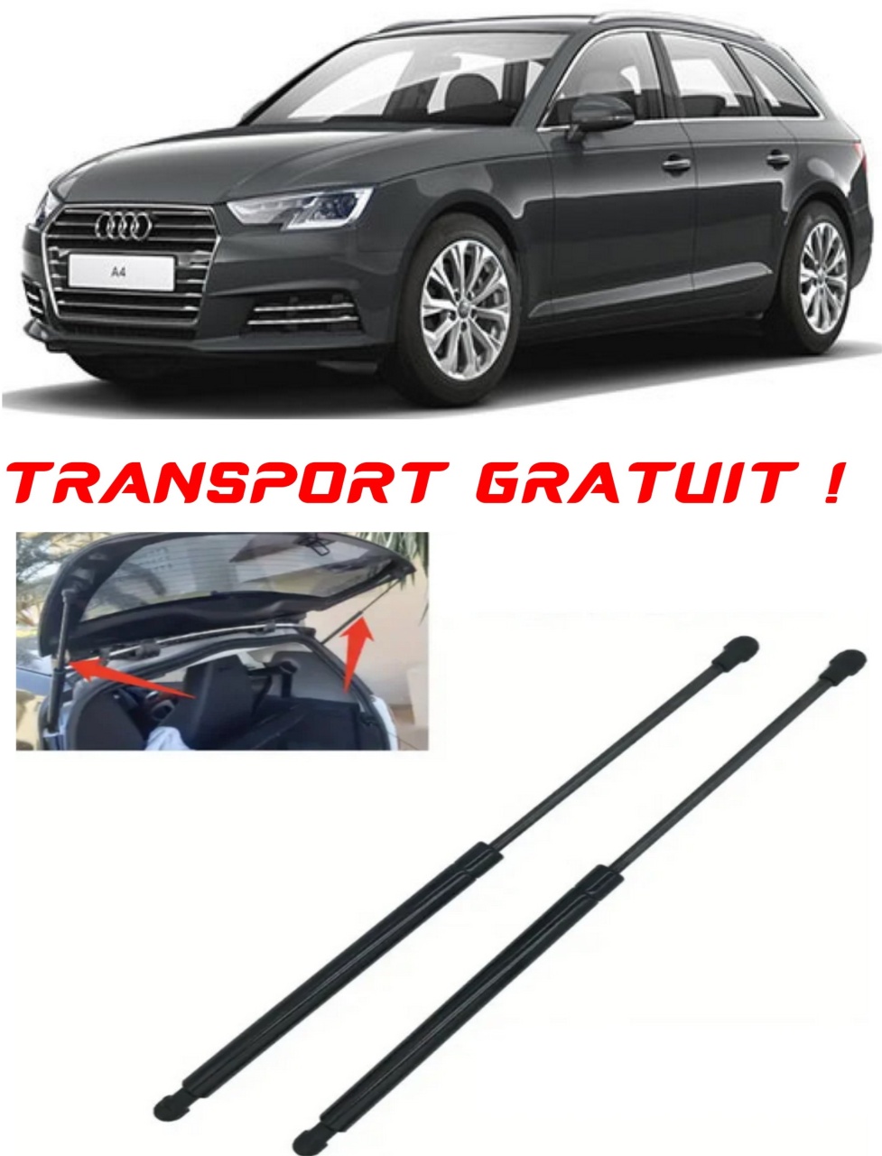 Set 2 amortizoare Haion portbagaj pentru masina AUDI 8WD), A4 B9 Avant (8W5