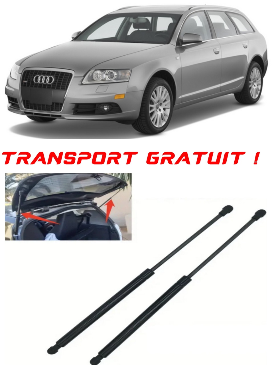 Set 2 amortizoare Haion portbagaj pentru masina AUDI A6 C6 Avant (4F5)