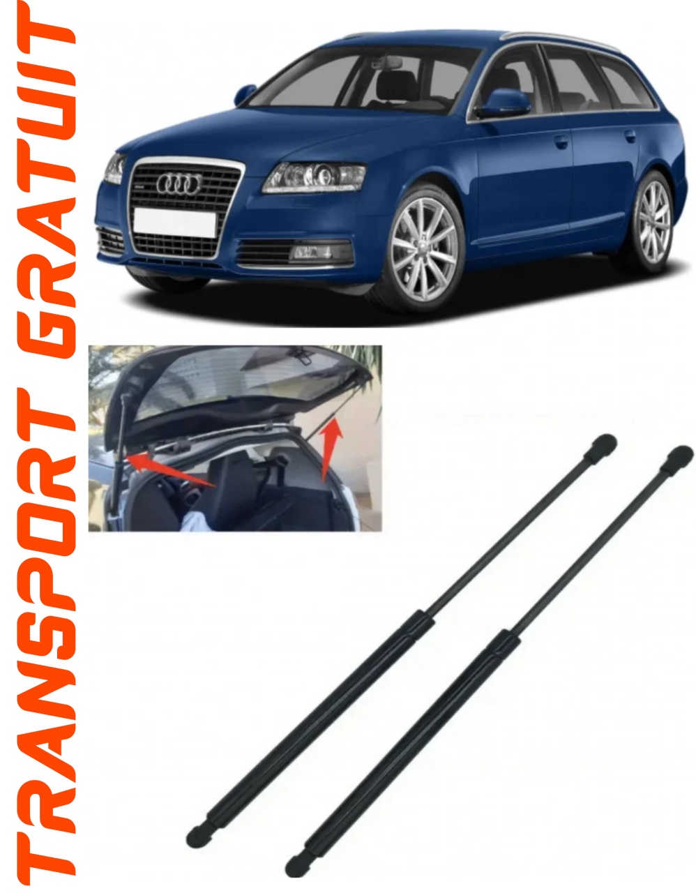 Set 2 amortizoare Haion portbagaj pentru masina AUDI A6 C6 Avant