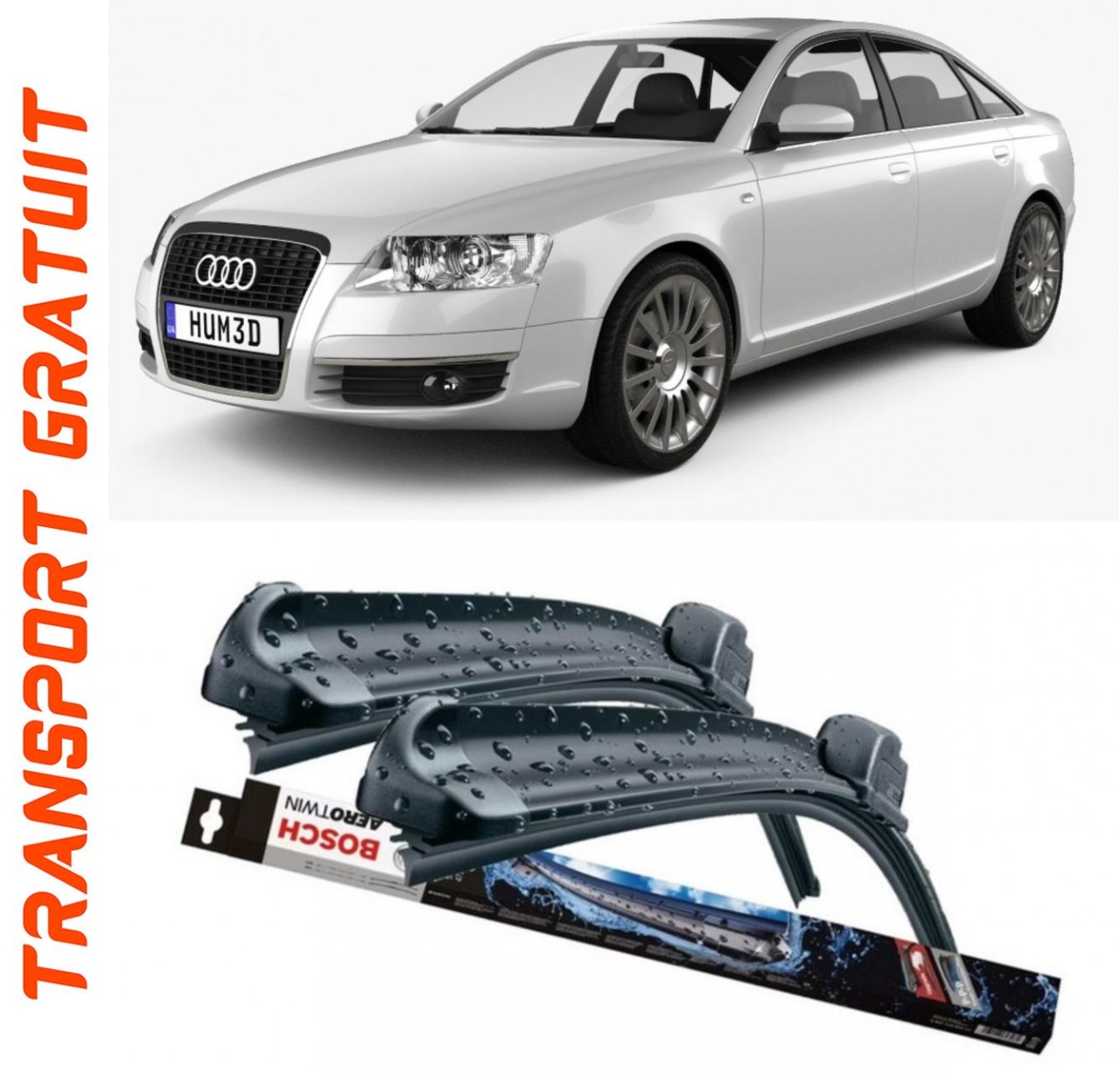 Stergatoare auto dedicat cu masina AUDI A6
