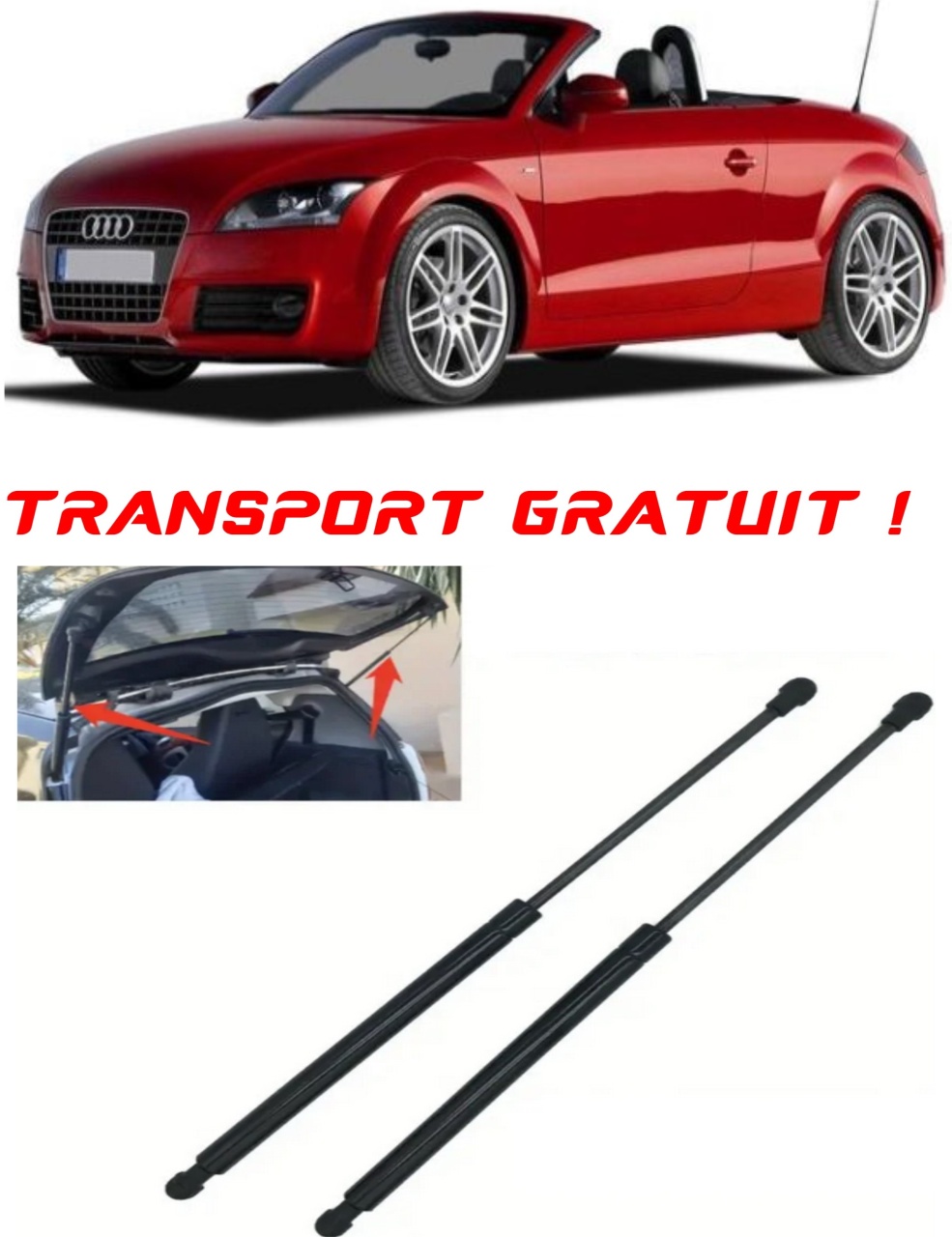 Set 2 amortizoare Haion portbagaj pentru masina AUDI FVR), TT Roadster (FV9