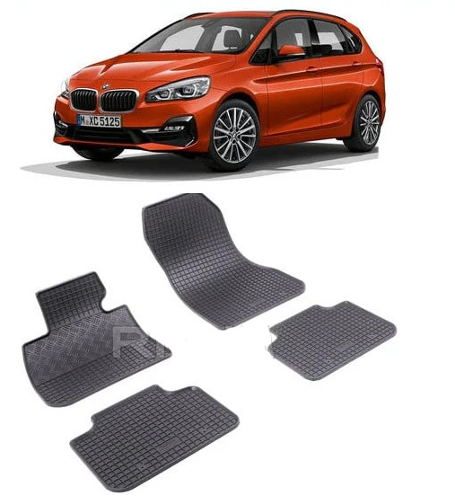 Set 4 covorase Bmw Seria 2 Active Tourer 2015-2021, din cauciuc 100%, compatibile cu autoturismul BMW Seria 2