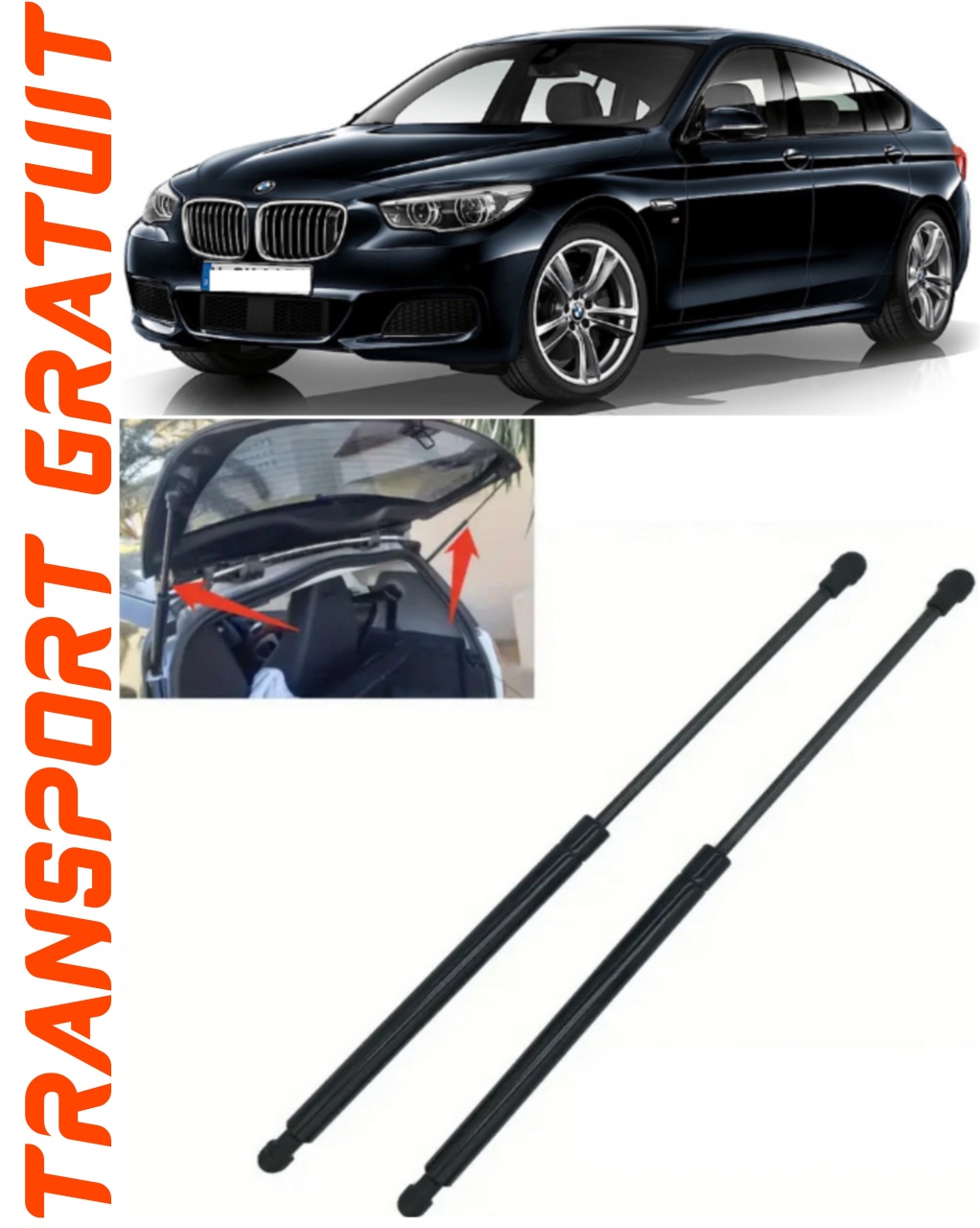 Set 2 amortizoare Haion portbagaj pentru masina BMW Seria 5 Gran Tourismo