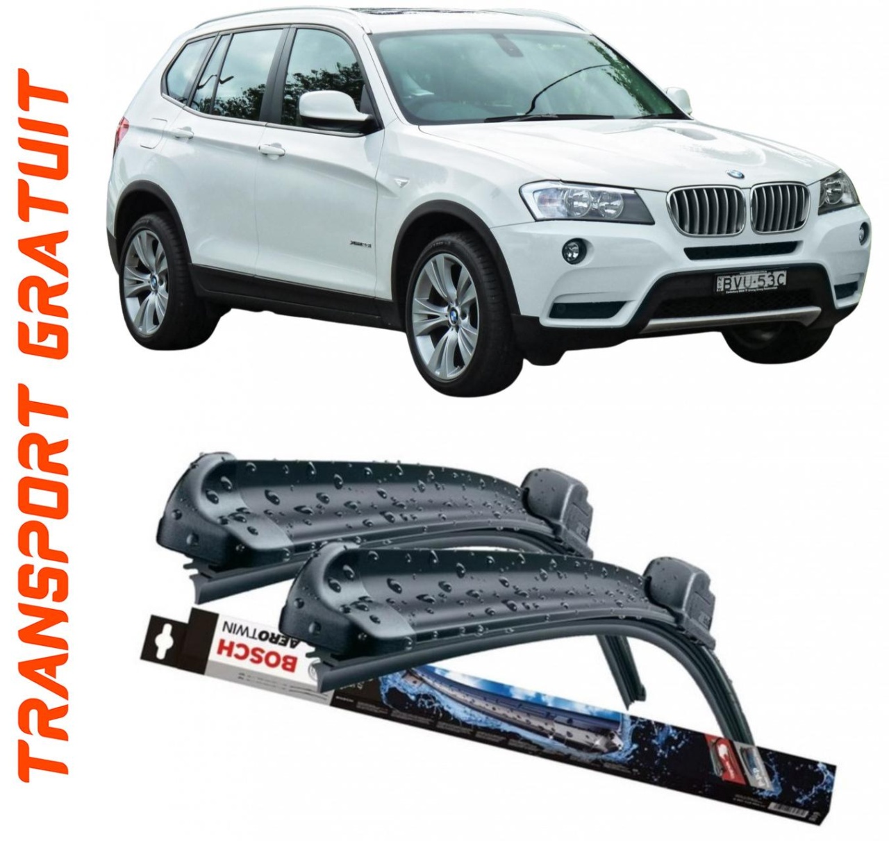 Stergatoare auto dedicat cu masina BMW X3