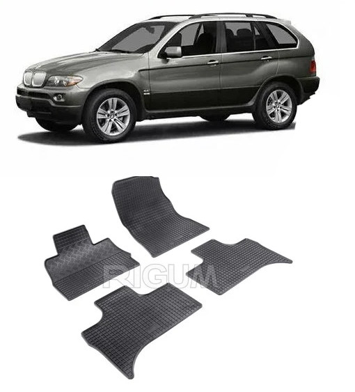 Set 4 covorase Bmw Seria X5 1999-2007, din cauciuc 100%, compatibile cu autoturismul BMW Seria X5
