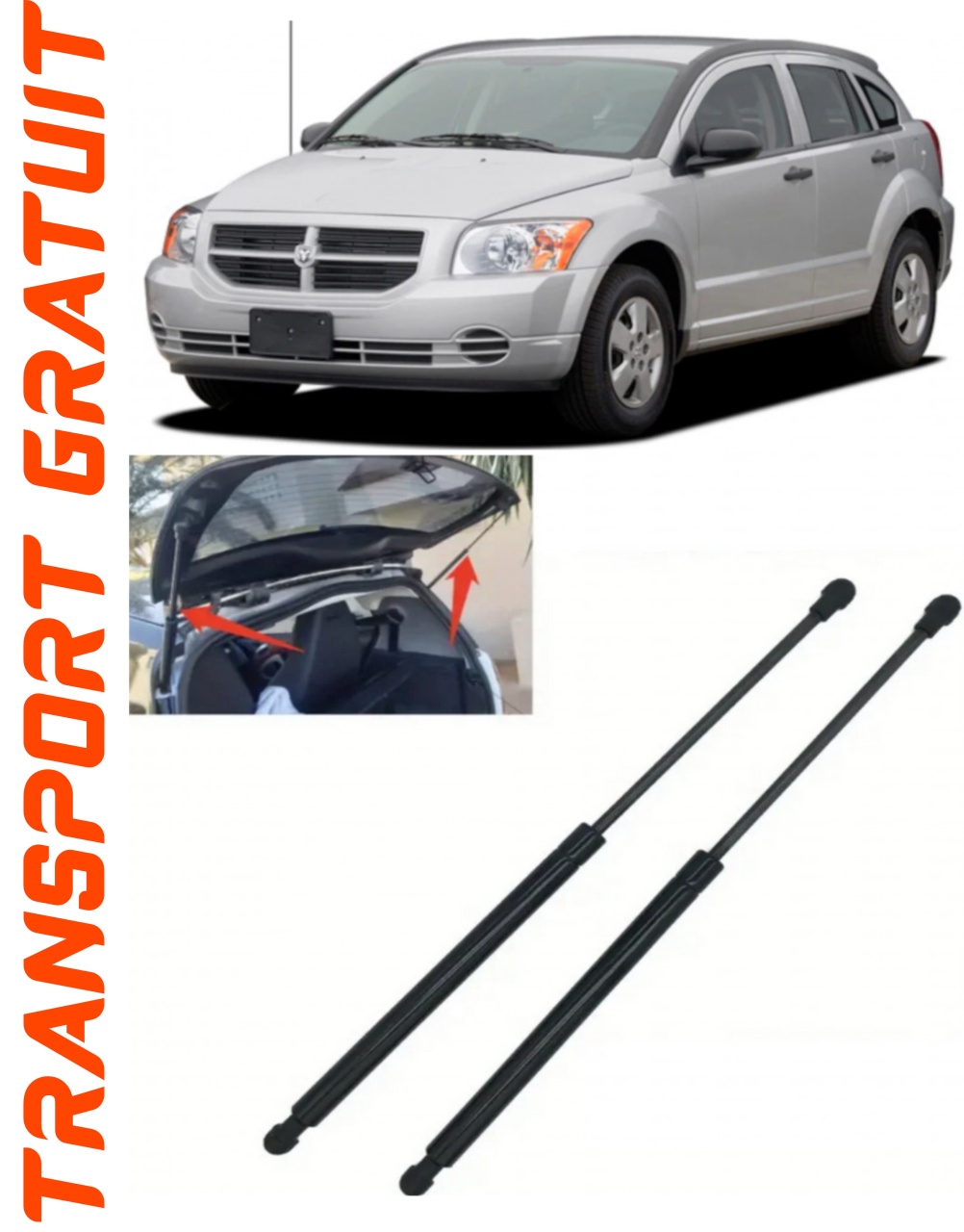 Set 2 amortizoare Haion portbagaj pentru masina Dodge Caliber
