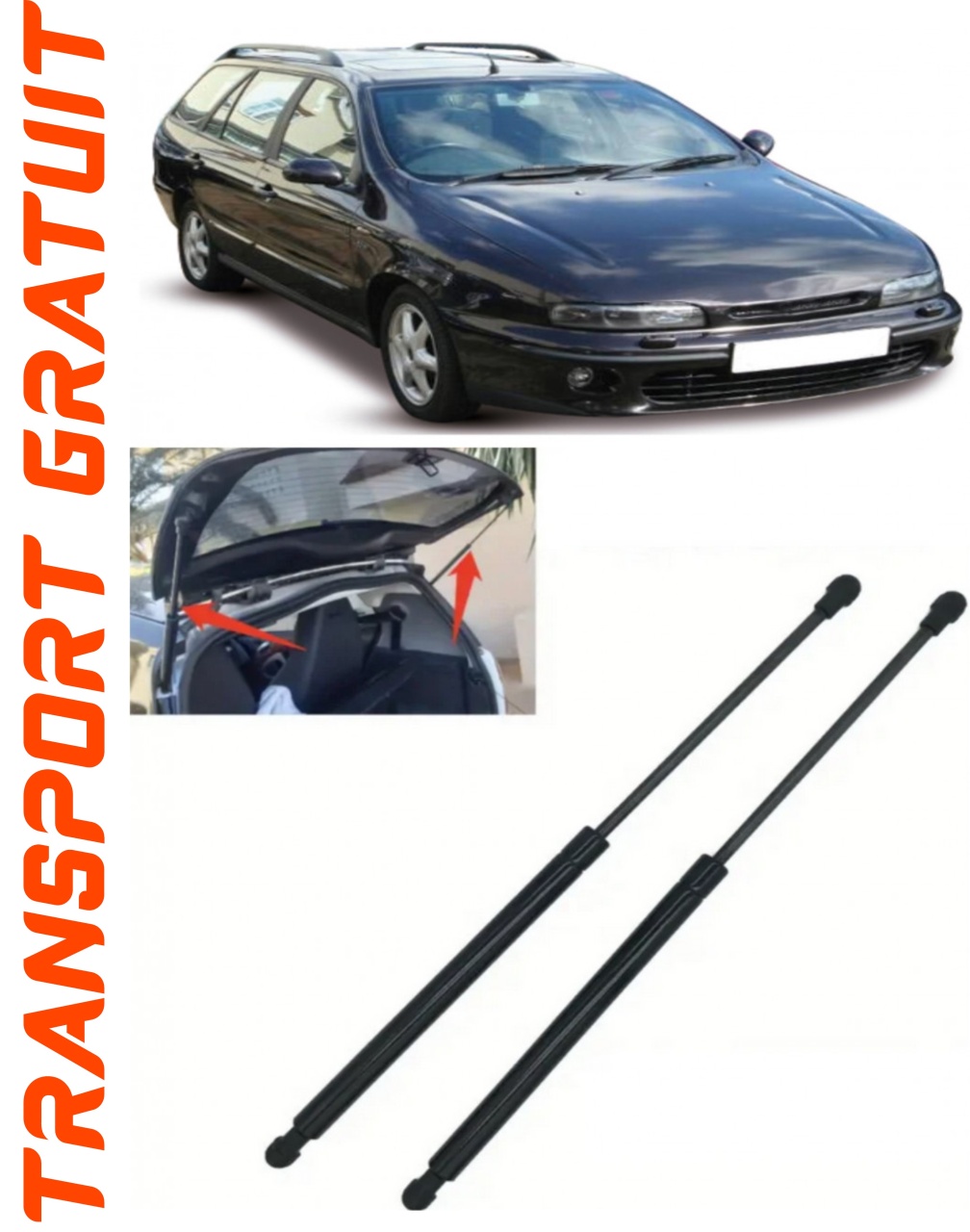 Set 2 amortizoare Haion portbagaj pentru masina Fiat Marea