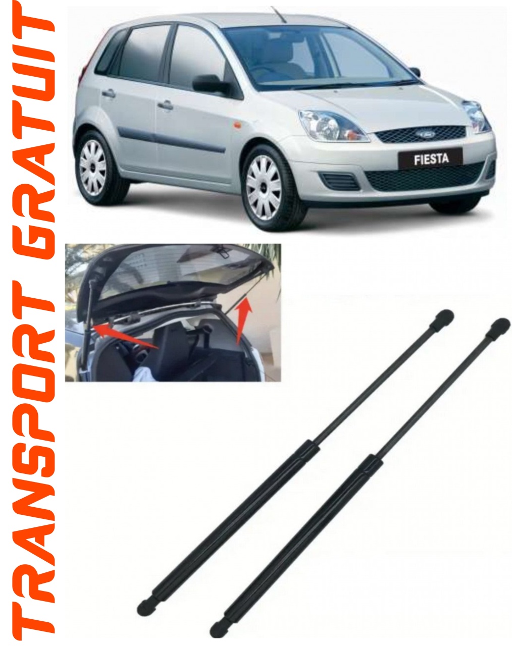 Set 2 amortizoare Haion portbagaj pentru masina Ford Fiesta V