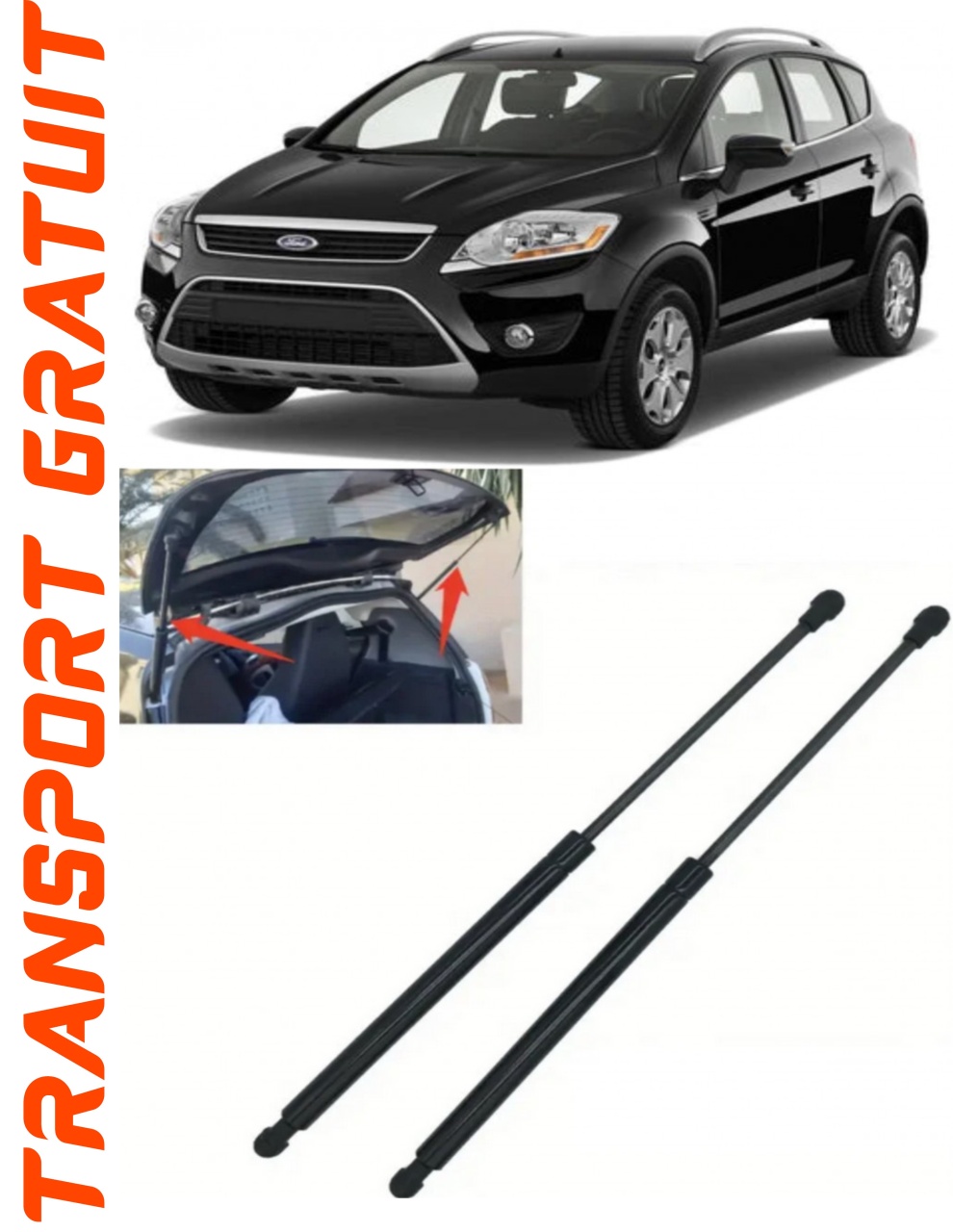 Set 2 amortizoare Haion portbagaj pentru masina Ford Kuga I