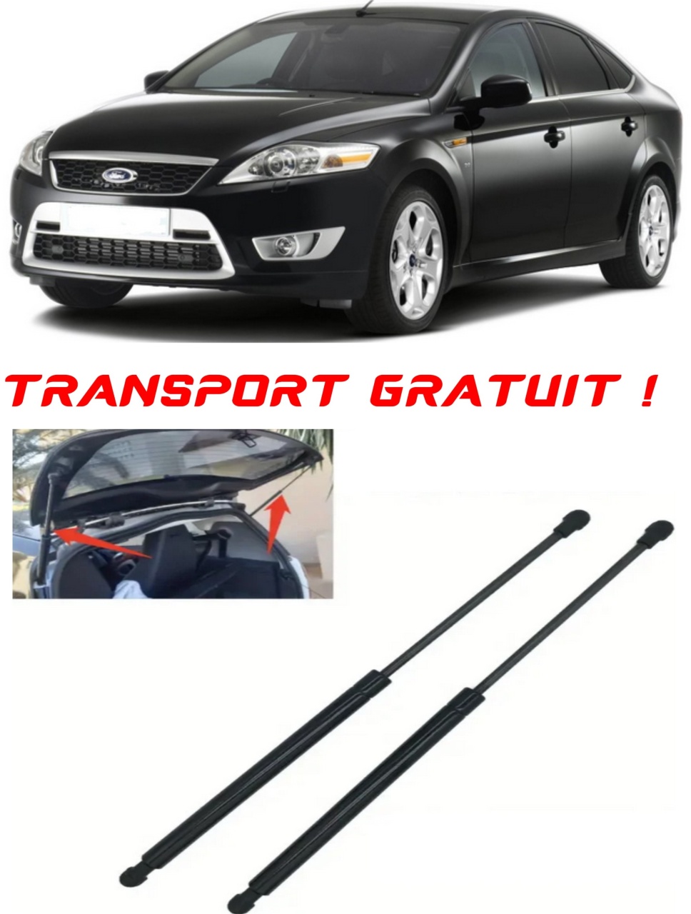 Set 2 amortizoare Haion portbagaj pentru masina Ford MONDEO IV (BA7)