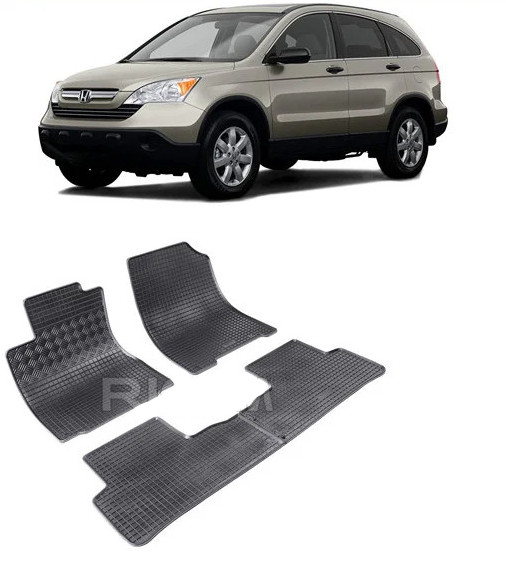 Set 4 covorase Honda Cr-V 2007-2012, din cauciuc 100%, compatibile cu autoturismul HONDA CR-V