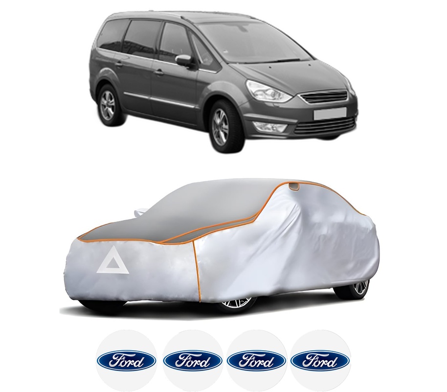Husa Prelata Antigrindina Auto FORD GALAXY II (WA6) din 2006-2015, Protectie auto contra intemperiilor la grindina, Waterproof, 4x Stickere auto FORD