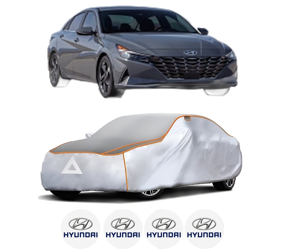 Husa Prelata Antigrindina Auto HYUNDAI ELANTRA VII Saloon (CN7) din 2020, Protectie auto contra intemperiilor la grindina, Waterproof, 4x Stickere auto HYUNDAI