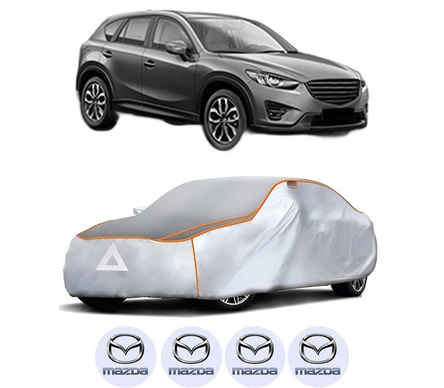 Husa Prelata Antigrindina Auto MAZDA CX-5 (KE, GH) din 2011-2017, Protectie auto contra intemperiilor la grindina, Waterproof, 4x Stickere auto MAZDA