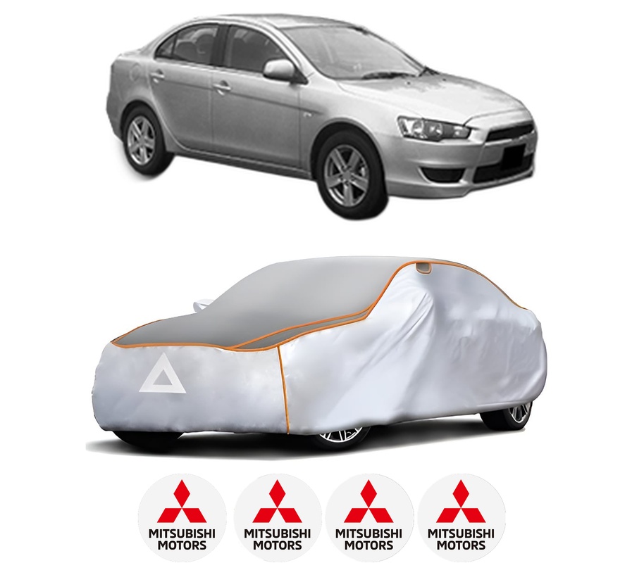 Husa Prelata Antigrindina Auto MITSUBISHI LANCER VIII (CY_A, CZ_A) din 2008-2015, Protectie auto contra intemperiilor la grindina, Waterproof, 4x Stickere auto MITSUBISHI