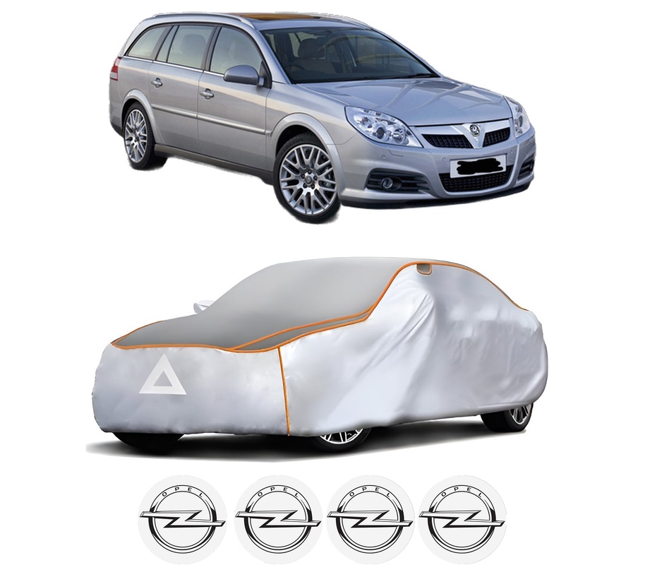 Husa Prelata Antigrindina Auto OPEL VECTRA C Estate (Z02) din 2003-2009, Protectie auto contra intemperiilor la grindina, Waterproof, 4x Stickere auto OPEL