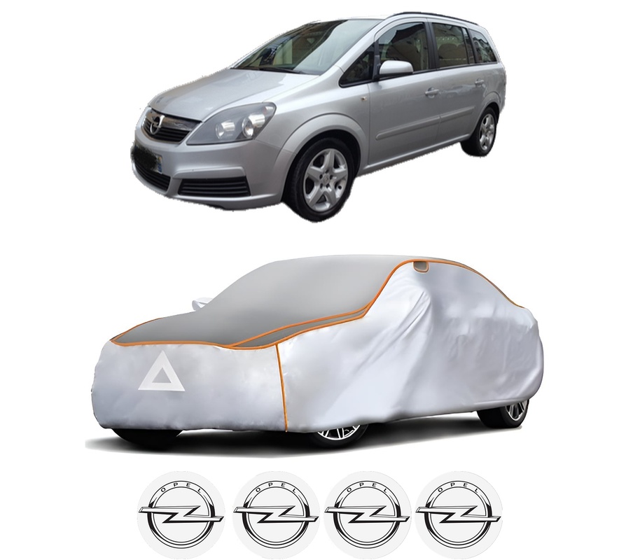 Husa Prelata Antigrindina Auto OPEL ZAFIRA B Box Body/MPV (A05) din 2005-2015, Protectie auto contra intemperiilor la grindina, Waterproof, 4x Stickere auto OPEL