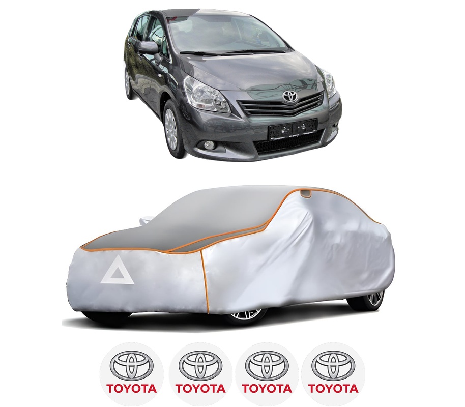 Husa Prelata Antigrindina Auto TOYOTA VERSO VAN (_R2_) din 2009-2018, Protectie auto contra intemperiilor la grindina, Waterproof, 4x Stickere auto TOYOTA