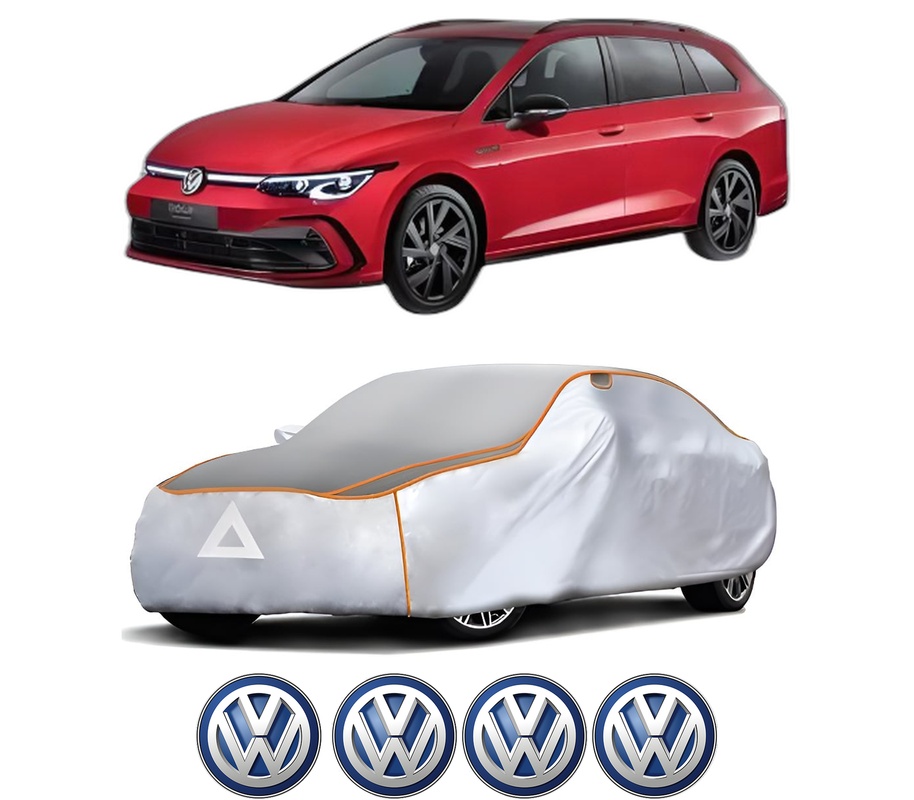 Husa Prelata Antigrindina Auto Volskwagen GOLF VIII Variant (CG5, DB5) din 2020-2024, Protectie auto contra intemperiilor la grindina, Waterproof, 4x Stickere auto Volskwagen