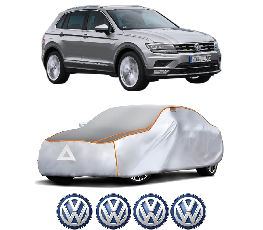 Husa Prelata Antigrindina Auto Volskwagen TIGUAN SUV Van (AD1) din 2016-2020, Protectie auto contra intemperiilor la grindina, Waterproof, 4x Stickere auto Volskwagen