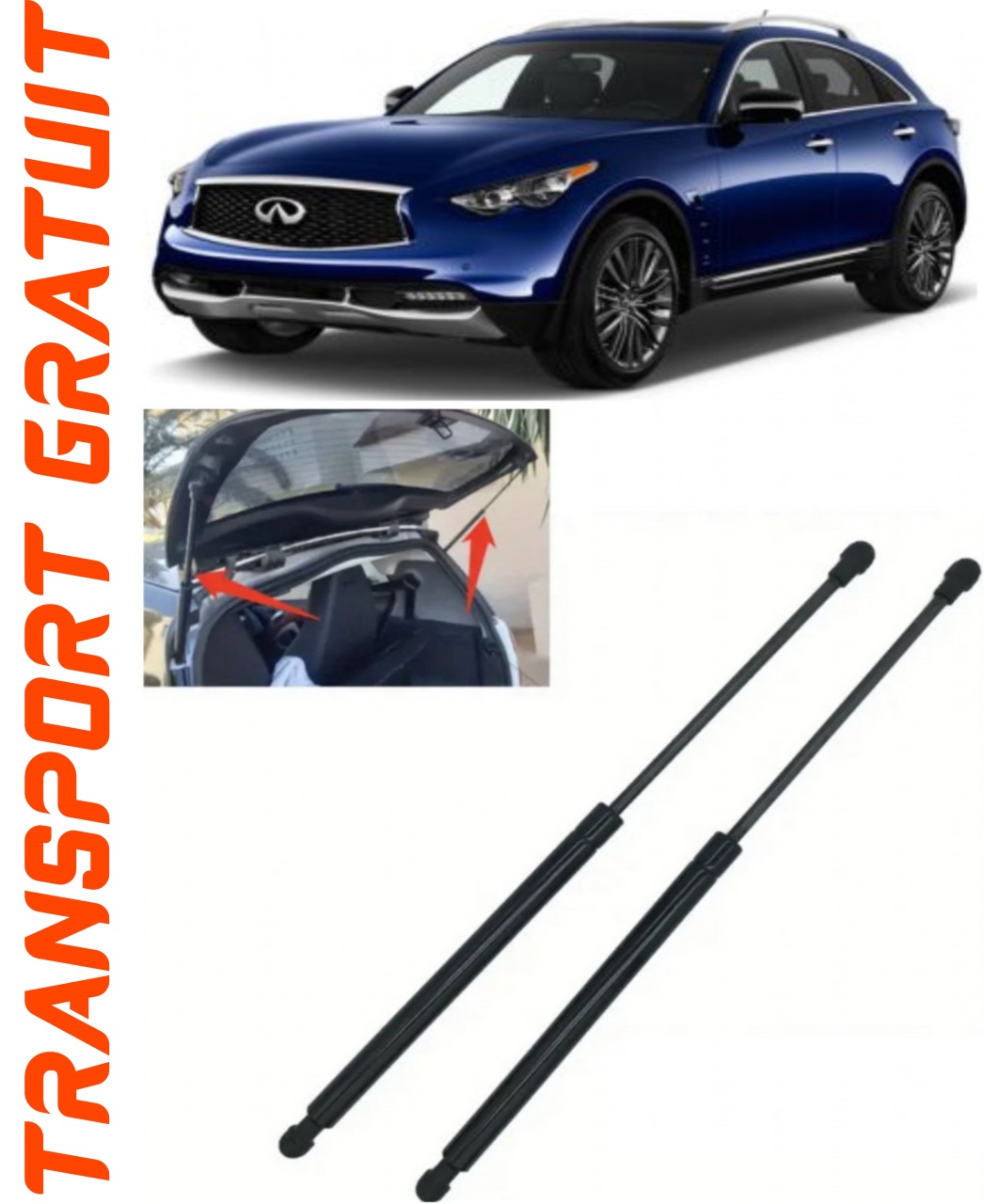 Set 2 amortizoare Haion portbagaj pentru masina Infiniti QX70