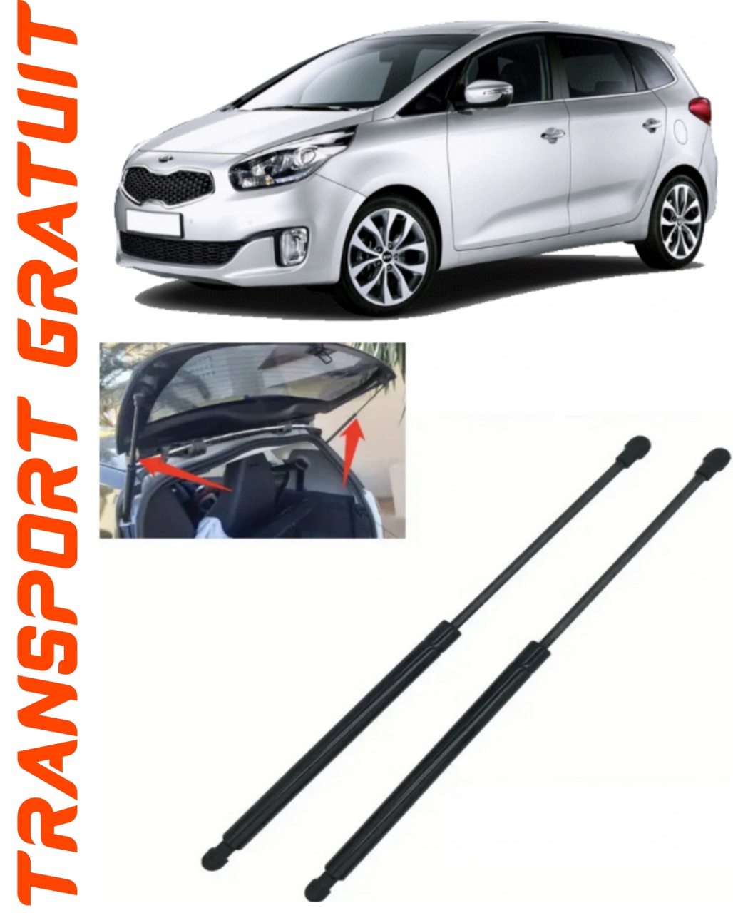 Set 2 amortizoare Haion portbagaj pentru masina Kia Carens IV