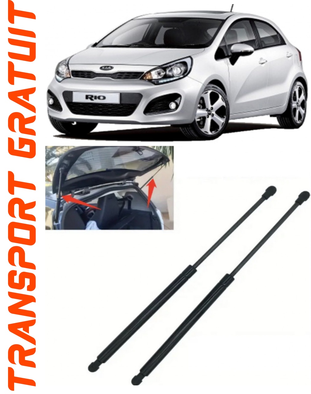 Set 2 amortizoare Haion portbagaj pentru masina Kia RIO III