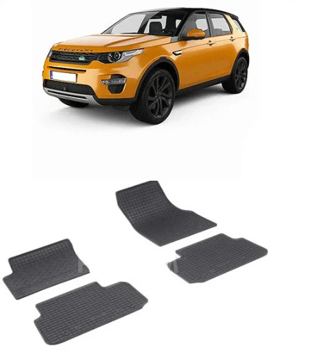 Set 4 covorase Land Rover Discovery Sport 2015-prezent, din cauciuc 100%, compatibile cu autoturismul LAND ROVER