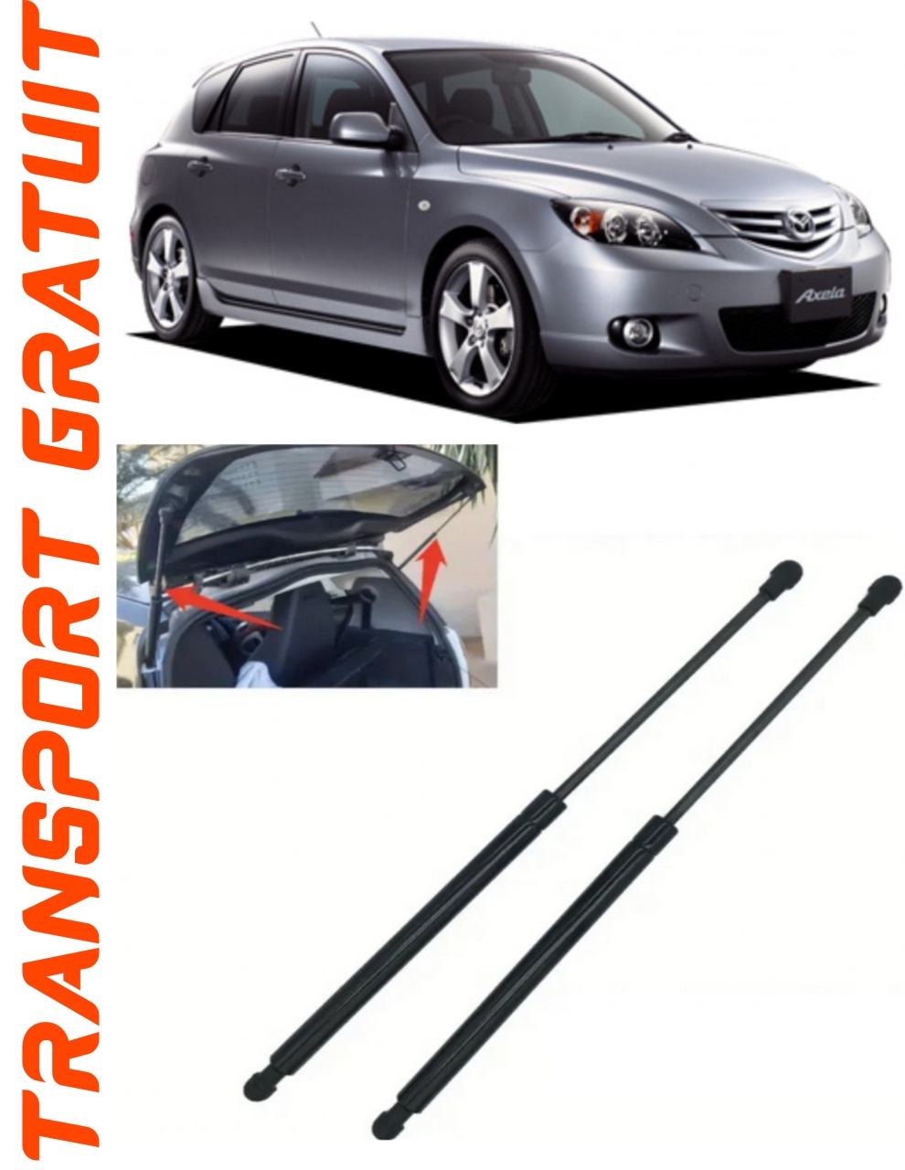 Set 2 amortizoare Haion portbagaj pentru masina Mazda 3