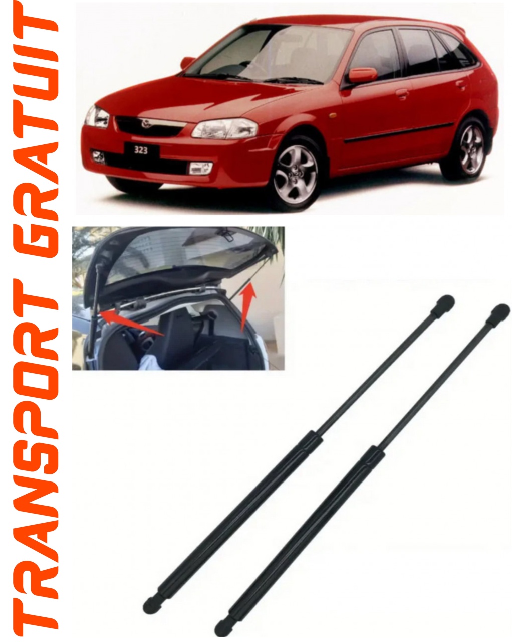 Set 2 amortizoare Haion portbagaj pentru masina Mazda 323F VI