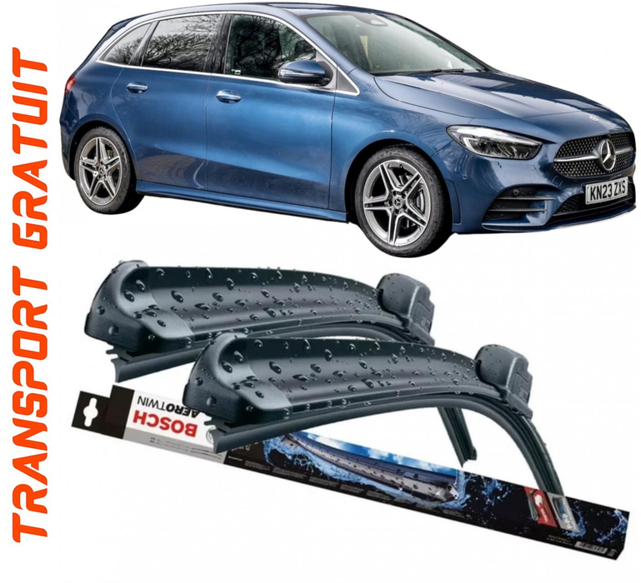 Stergatoare auto dedicat cu masina Mercedes