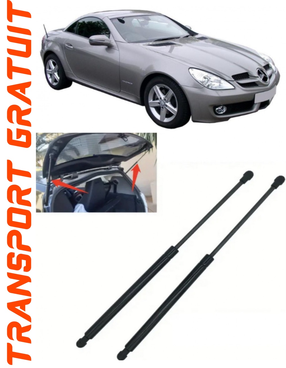 Set 2 amortizoare Haion portbagaj pentru masina Mercedes-benz Slk