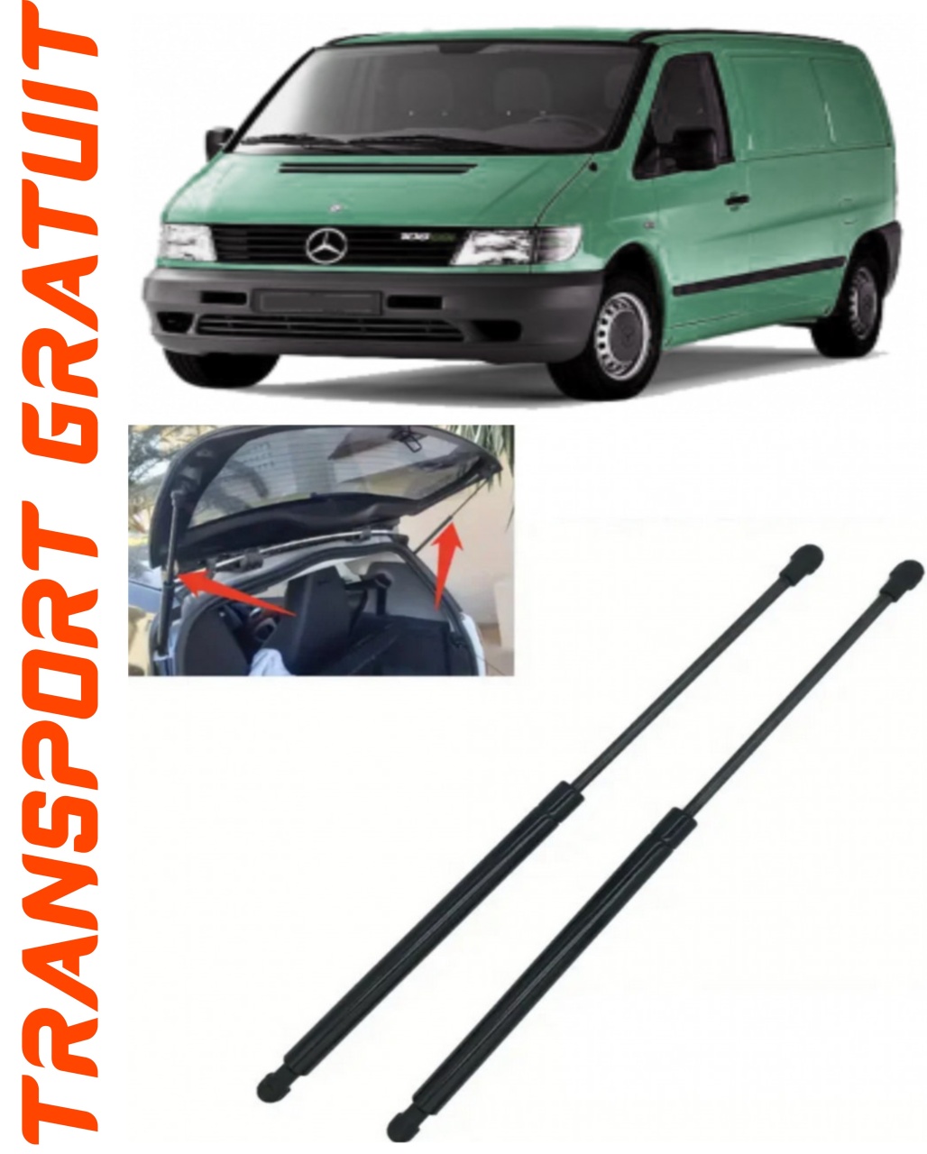 Set 2 amortizoare Haion portbagaj pentru masina Mercedes-benz Vito