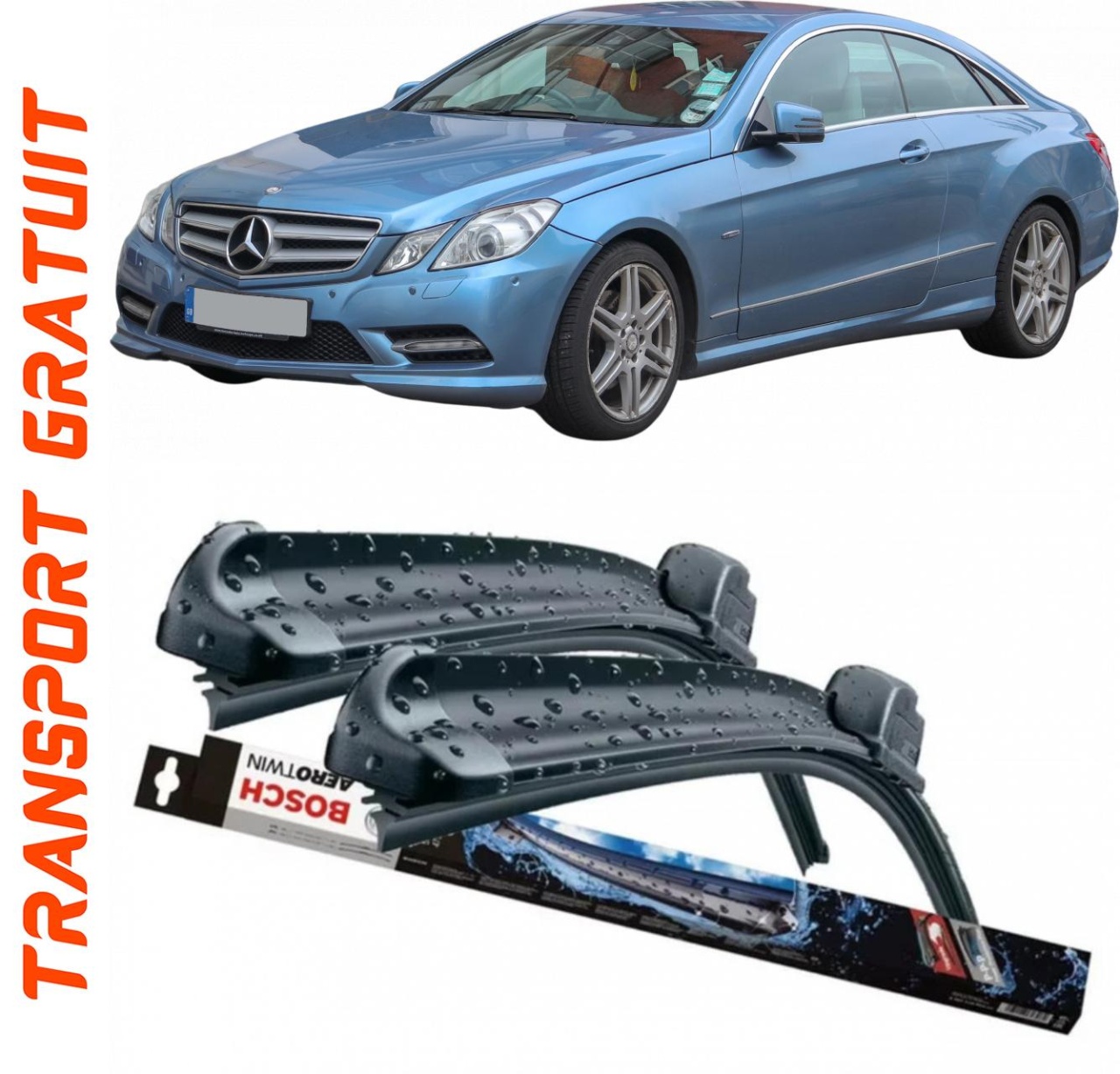 Stergatoare auto dedicat cu masina Mercedes 