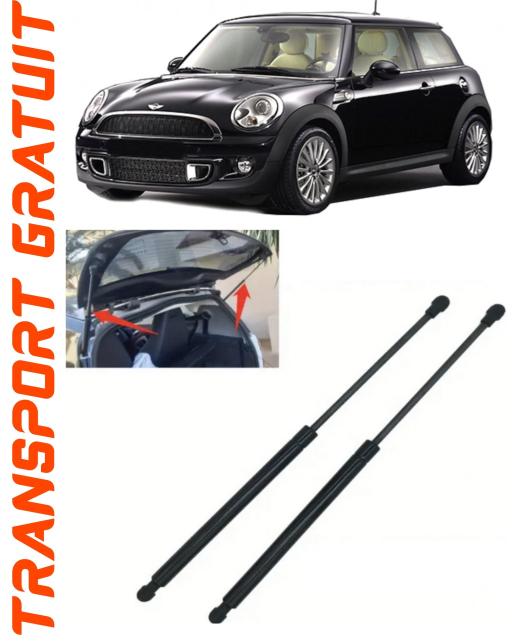 Set 2 amortizoare Haion portbagaj pentru masina MINI Mini